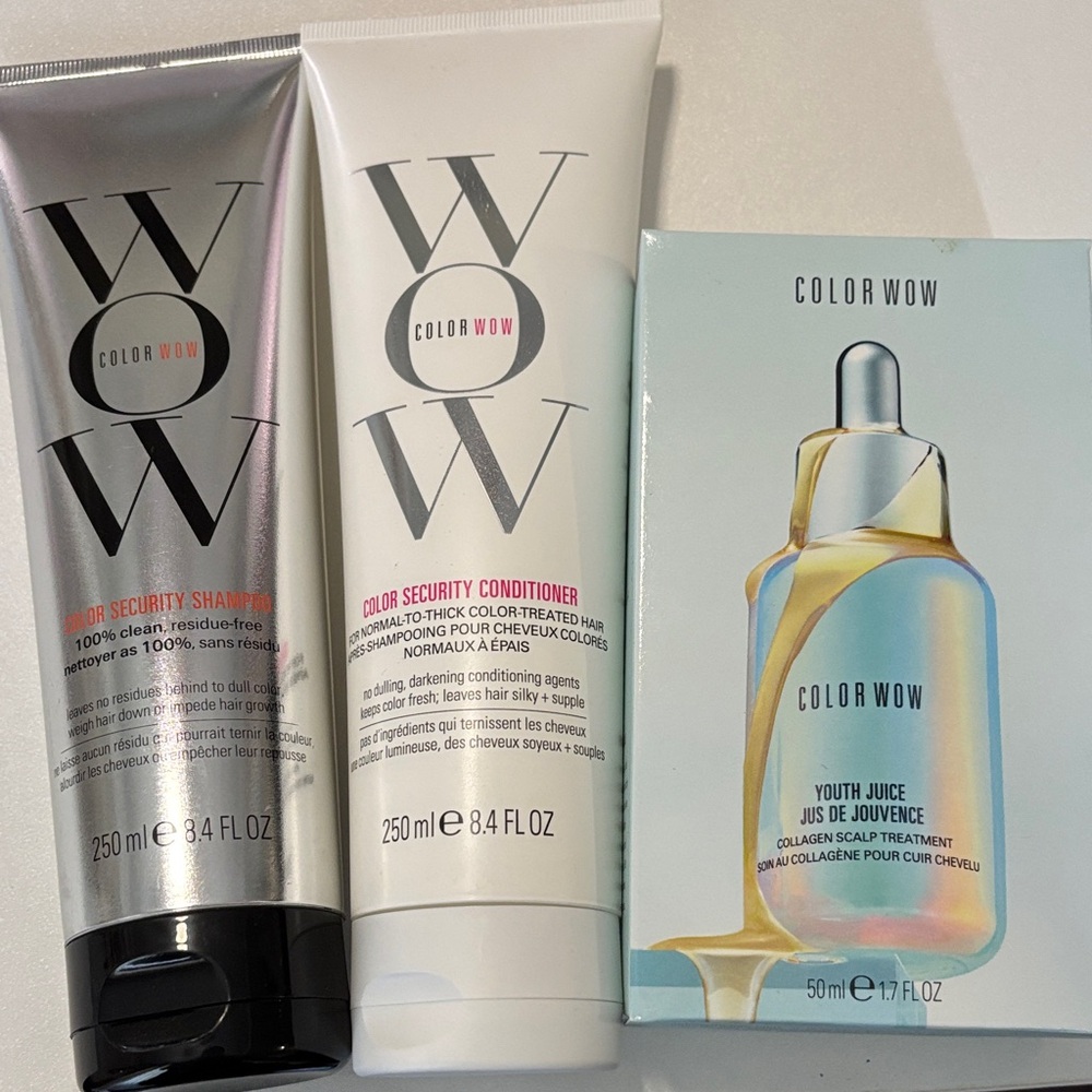 Color Wow Hair Treatment & Mask Set - Silver, White, Cream